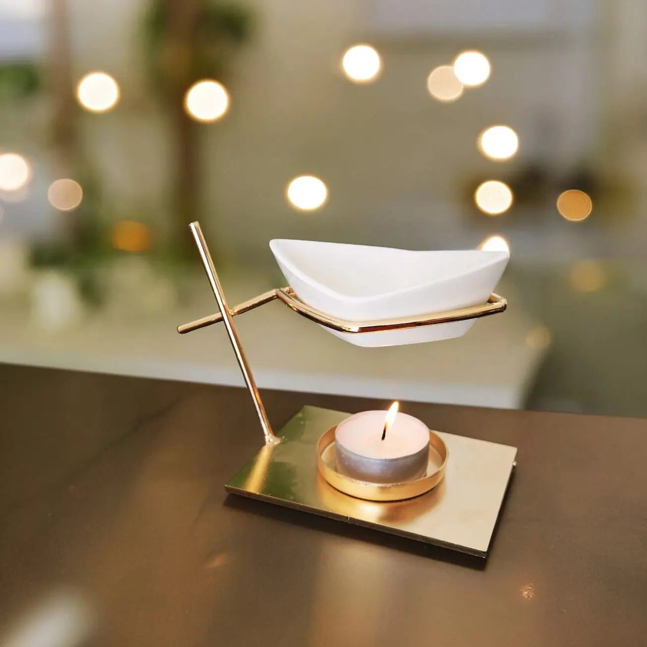 Brûleur Huile et Fondant Parfumé Matelot métal et céramique