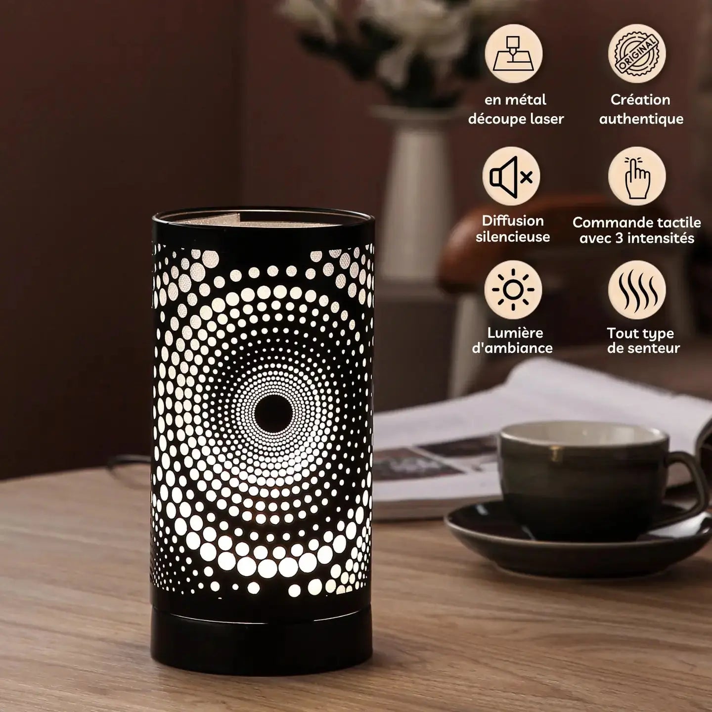 Brûle Parfum Électrique Cire Fondant Parfumés Calorya (métal)